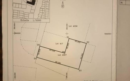 TERRAIN COMMERCIAL 3000m2 ANGRE 7EME TRANCHE