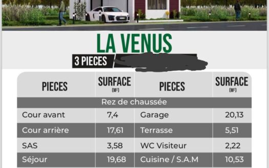 VILLA DE 3 PIÈCES DUPLEX À 31.000.000 F