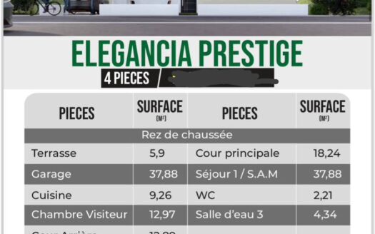 VILLA DE LUXE DE 4 PIÈCES À 60.000.000 F