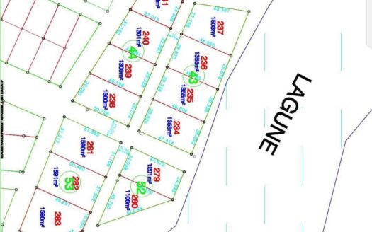Terrain de plus de 1000m2 Assinie