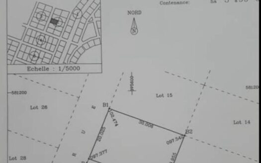 En vente terrain 600m2 avec Acd à 50m de bordure lagune à la baie des milliardaires